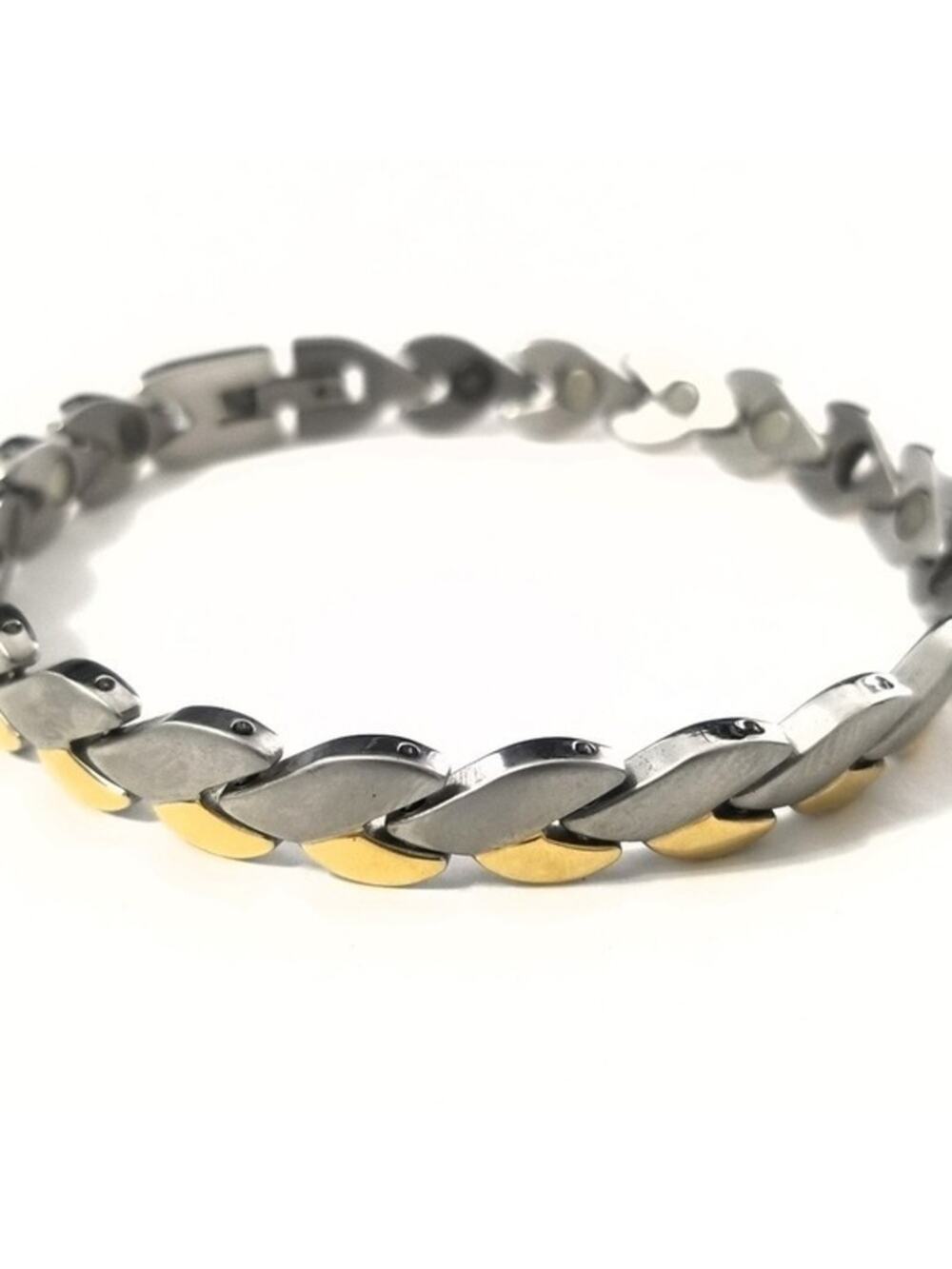 New stainless steel heart magnetic bracelet 7.5"